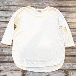 BABATON White Short Sleeve Crew Neck Shirt Womens Medium